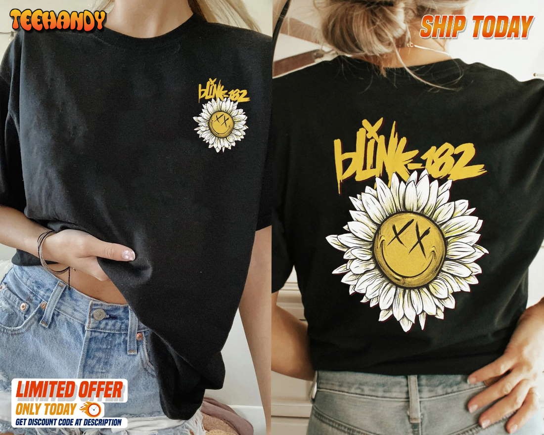 Blink 182 Art Shirt, Blink 182 Vintage Lyric Album Song Music World Tour 2023 T-Shirt