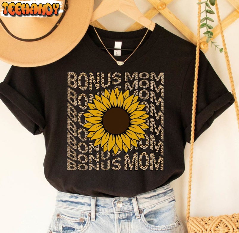 Bonus Mom Trendy Shirt, Wildflower Mom Unisex T-shirt