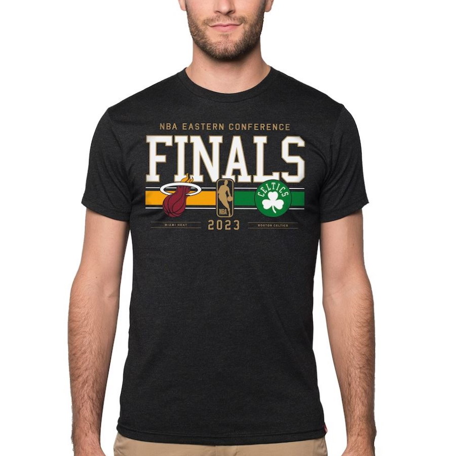 Boston Celtics vs. Miami Heat 2023 Eastern Conference Finals Matchup Tri-Blend T-Shirt