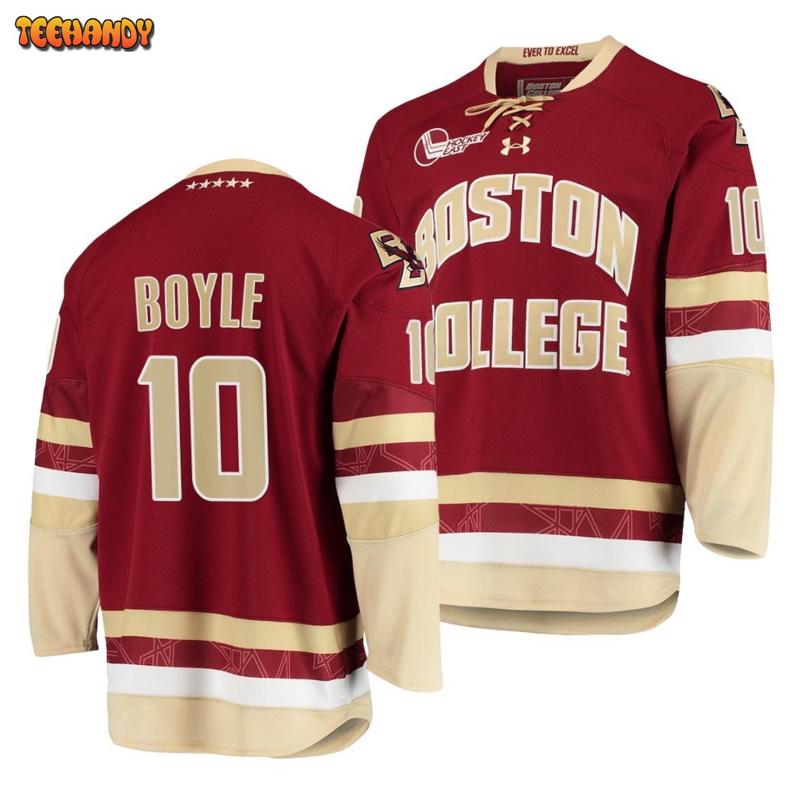 Boston College Eagles Brian Boyle College Hockey Maroon Jersey