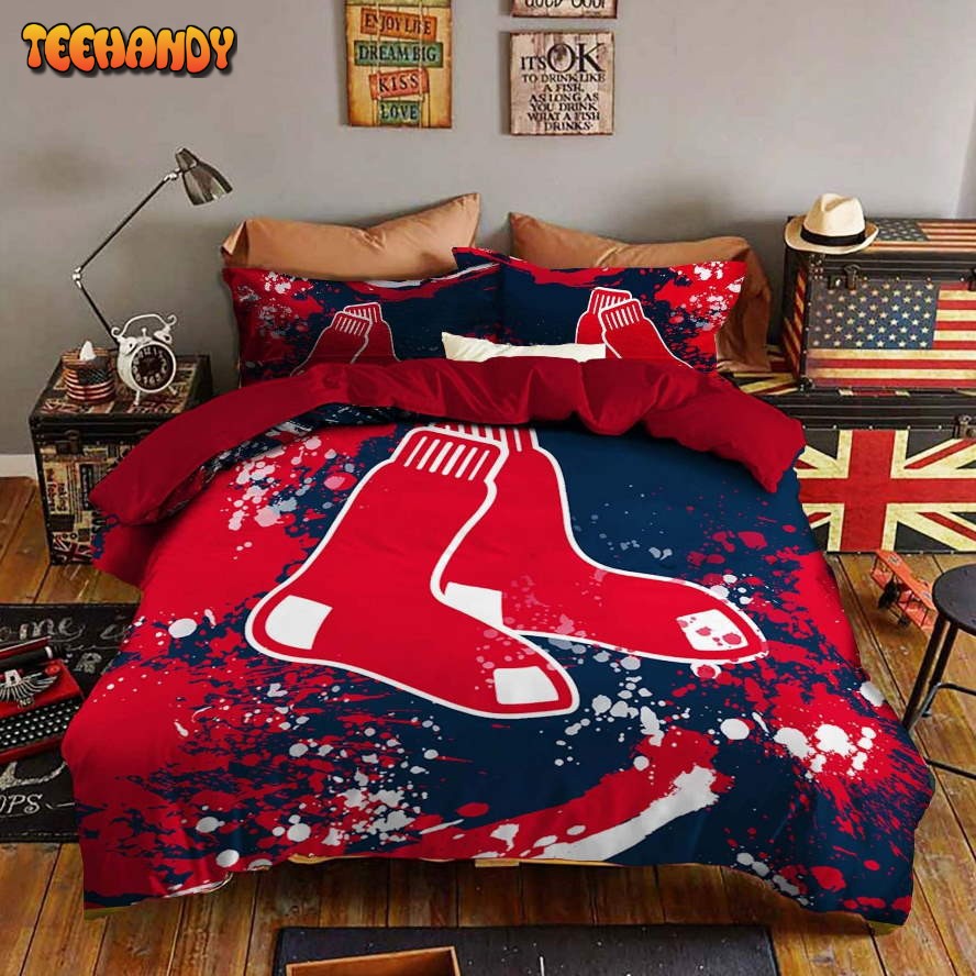 Boston Red Sox Bedding Set For Fan