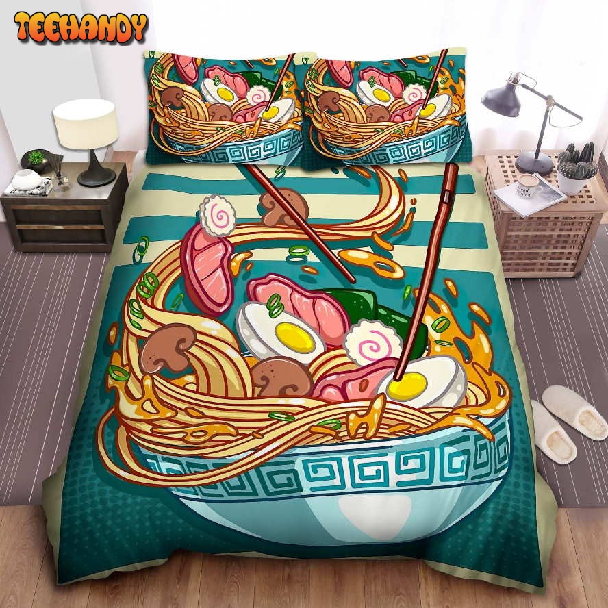 Bowl Of Ramen Illustration Duvet Cover Bedding Sets