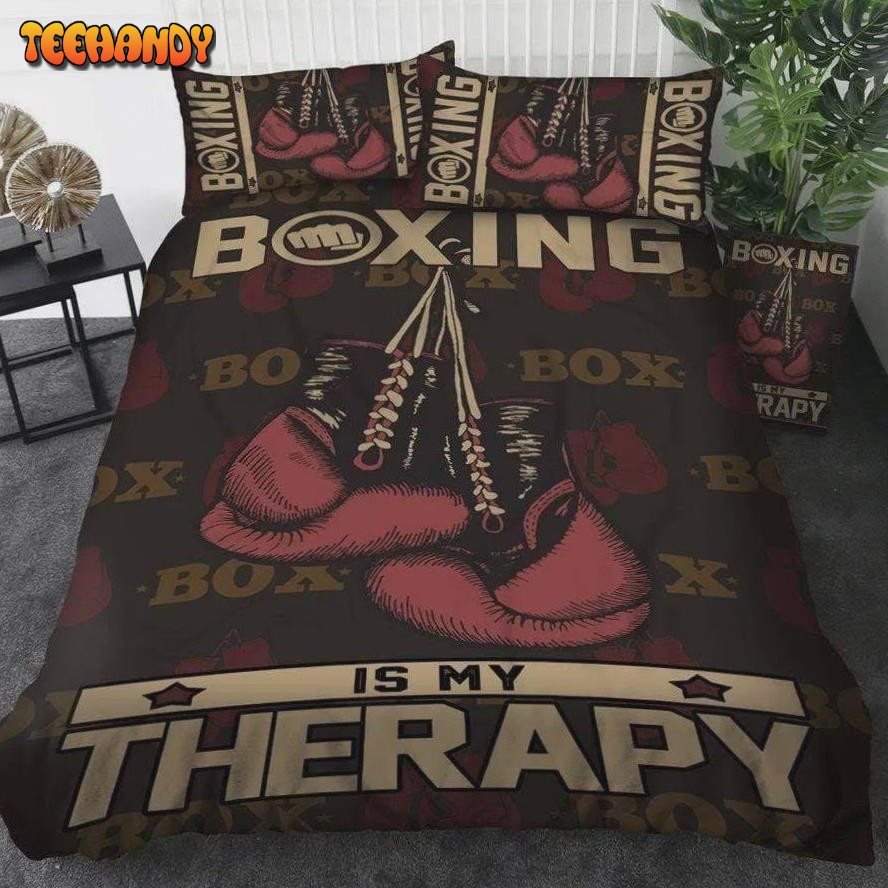 Boxing Is My Therapy Duvet Cover Bedding Set