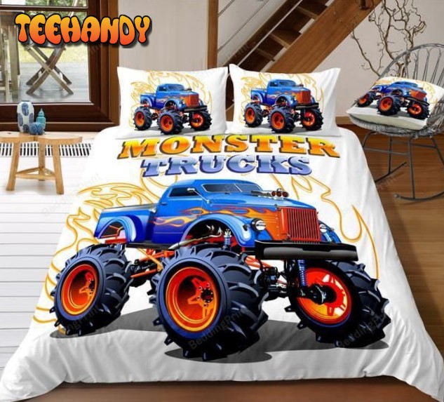 Boys Monster Jam Duvet Cover Bedding Set