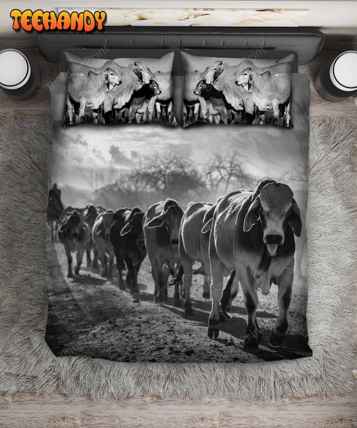 Brahman Cattle Duvet Cover Bedding Set