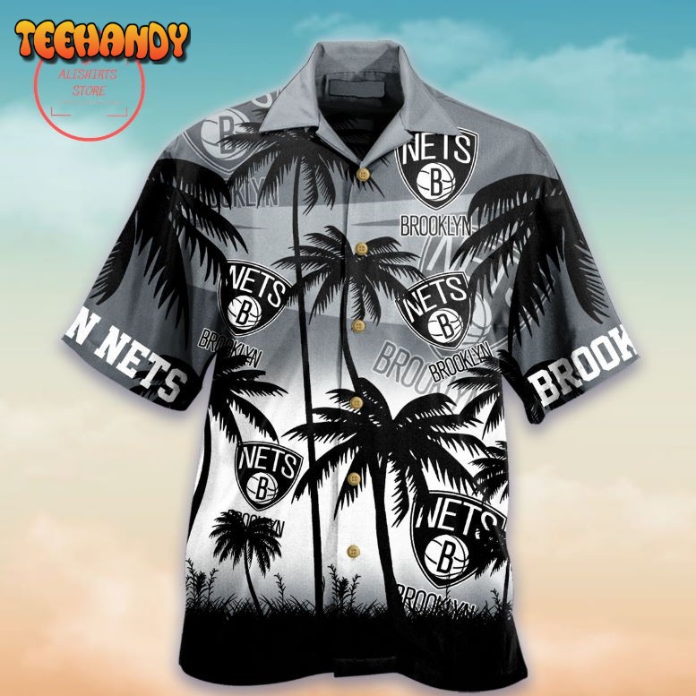 Brooklyn Nets Palm Hawaiian Shirt