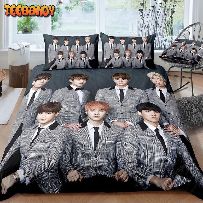 BTS Kpop Boygroup Bedding Set Best Gift For BTS Lovers Kpop