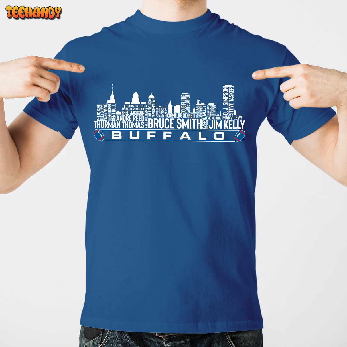 Buffalo Football Team All Time Legends, Buffalo Skyline Unisex T Shirt