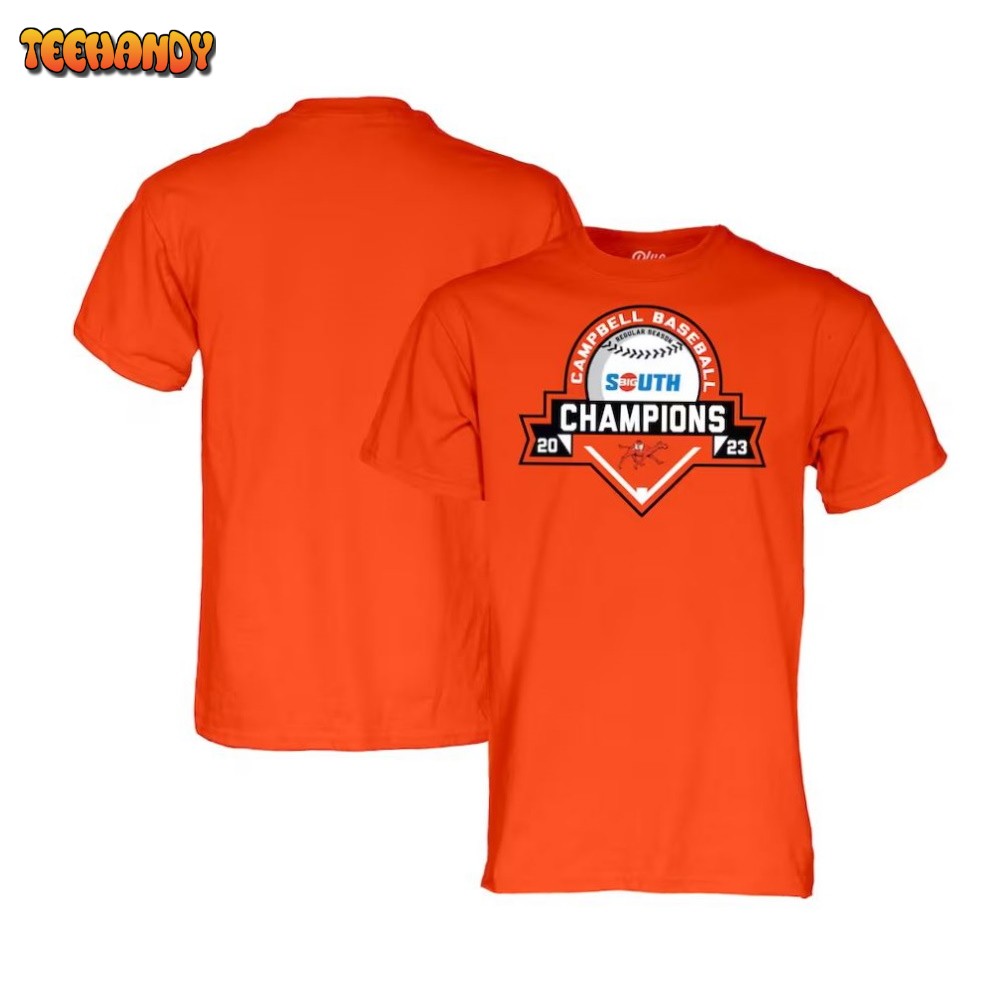 Campbell Fighting Camels 2023 Big South Baseball Regular Season Champions T-Shirt