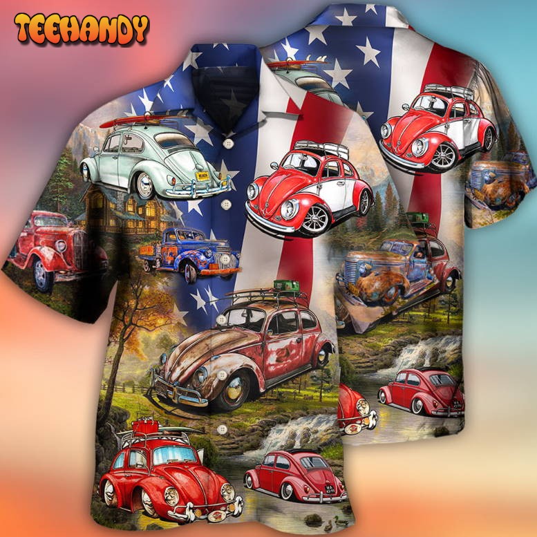 Camping Independence Day Hawaiian Shirt