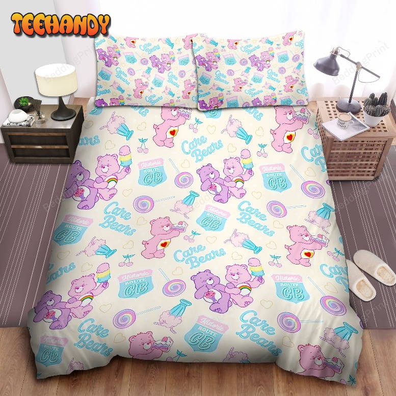 Care Bears Share Beer &amp Cheer Bear Pattern Bedding Set