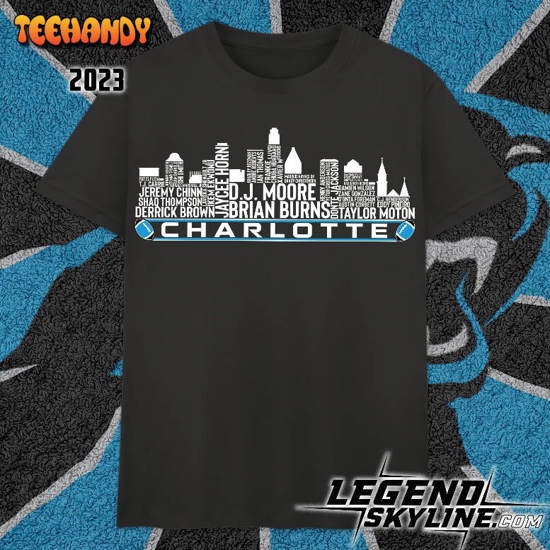 Carolina Football Team 23 Player Roster, Charlotte City Skyline Unisex T Shirt