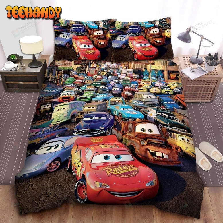 Cars All Characters In First Movie Duvet Cover Bedding Sets