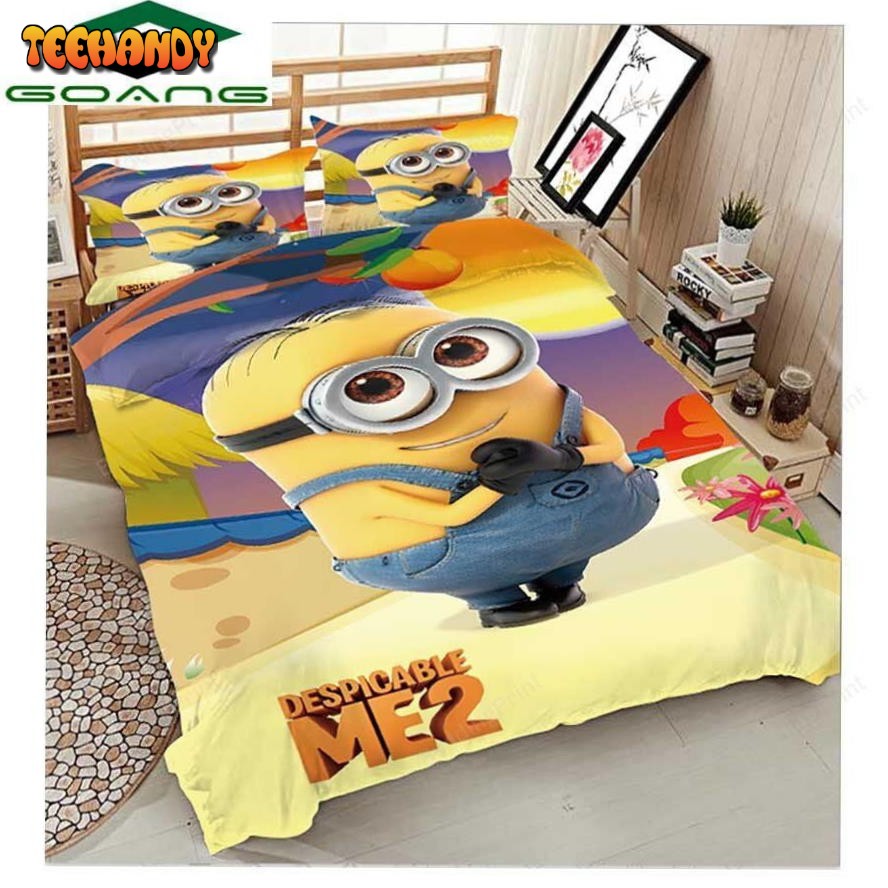 Cartoon Minions Luxury Bedding Set V2