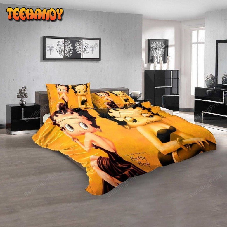 Cartoon Movies Betty Boop N 3d Duvet Cover Bedding Set