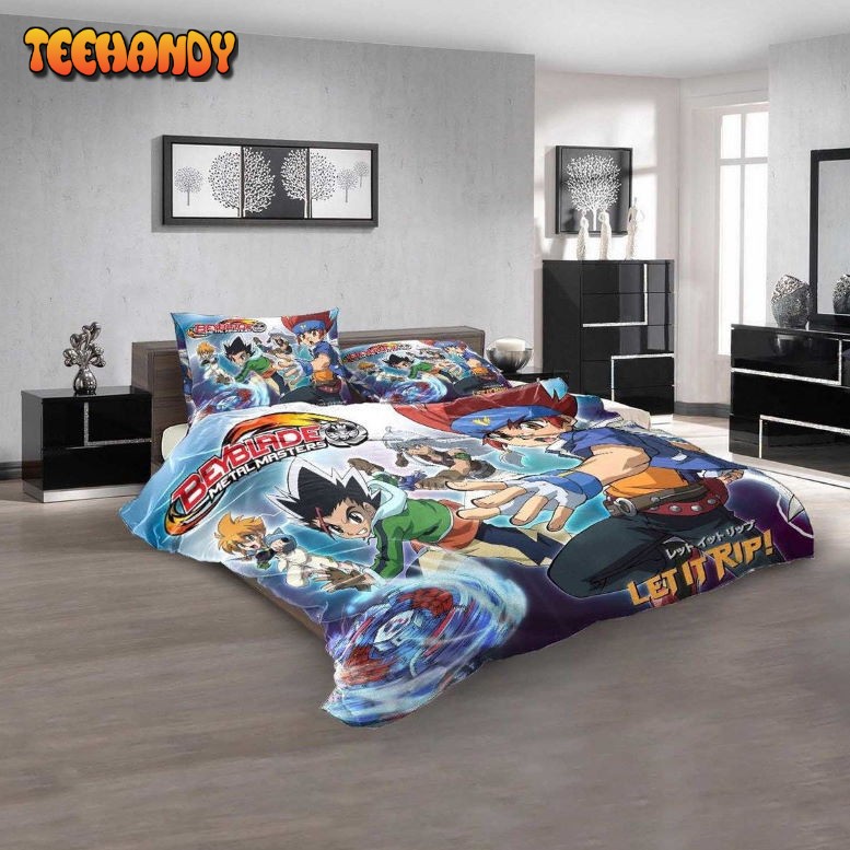 Cartoon Movies Beyblade 3d Duvet Cover Bedding Set