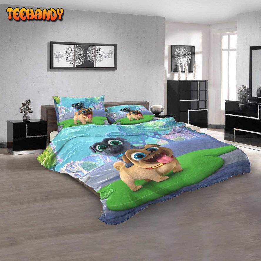 Cartoon Movies Puppy Dog Pals 3d Printed Bedding Set