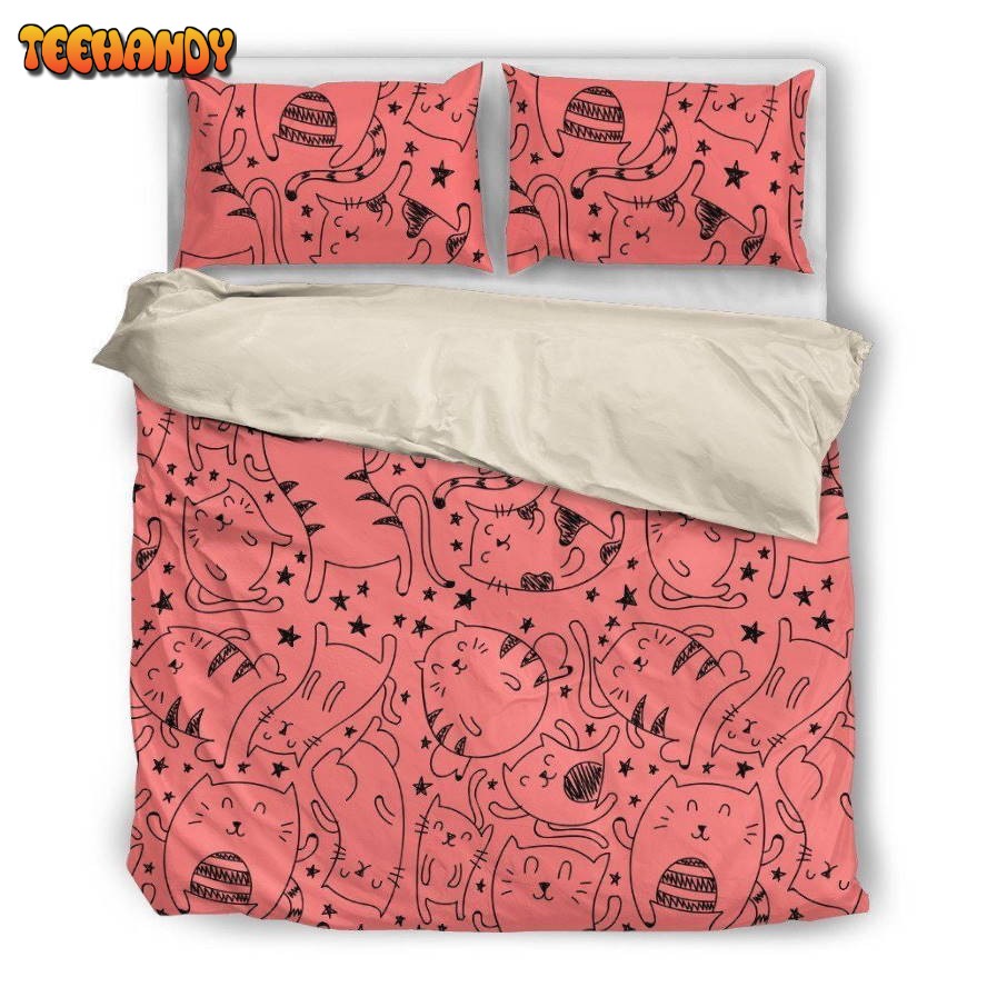 Cat Bed Sheets Duvet Cover Bedding Sets