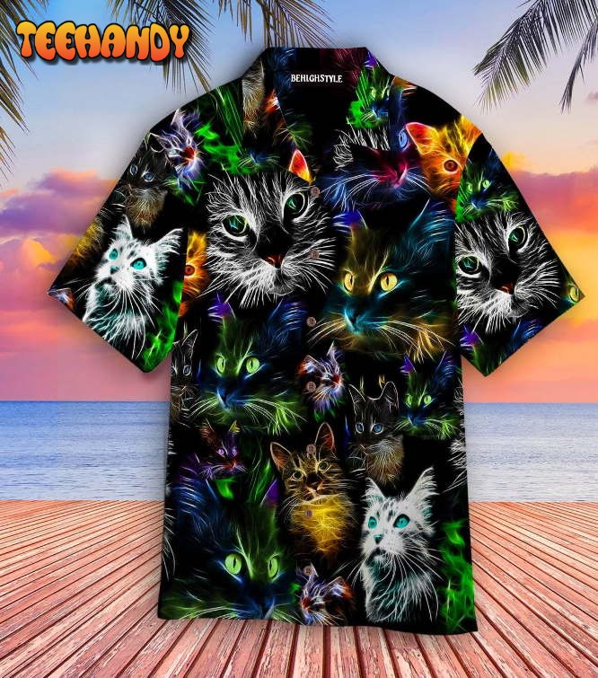 Cat Hair Dont Care Hawaiian Shirt