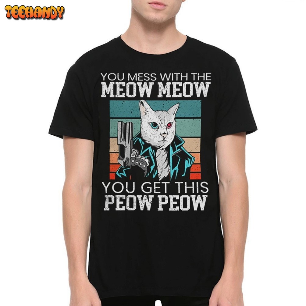 Cat Terminator Meow Meow T-Shirt