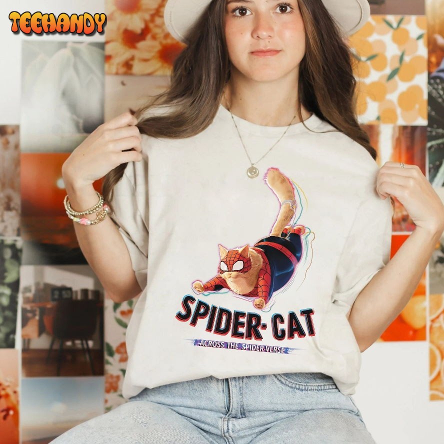 Cat Ver Spider-Man Across the Spider-Verse Shirt, Spider Cat Funny T Shirt