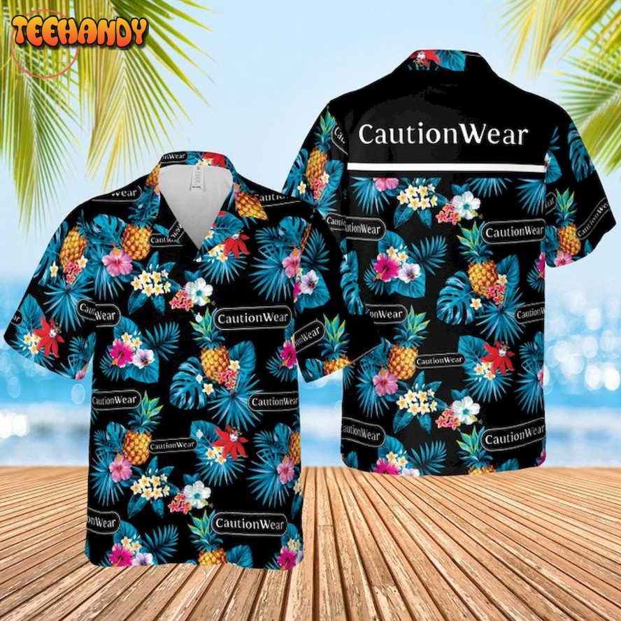 Caution Wear Condoms Hawaiian Shirt and Shorts