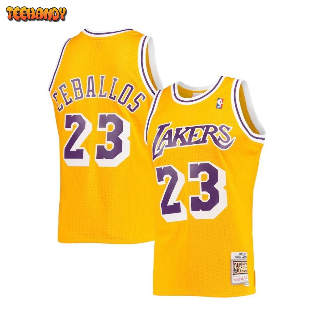 Cedric Ceballos Los Angeles Lakers 1994-95 Swingman Jersey