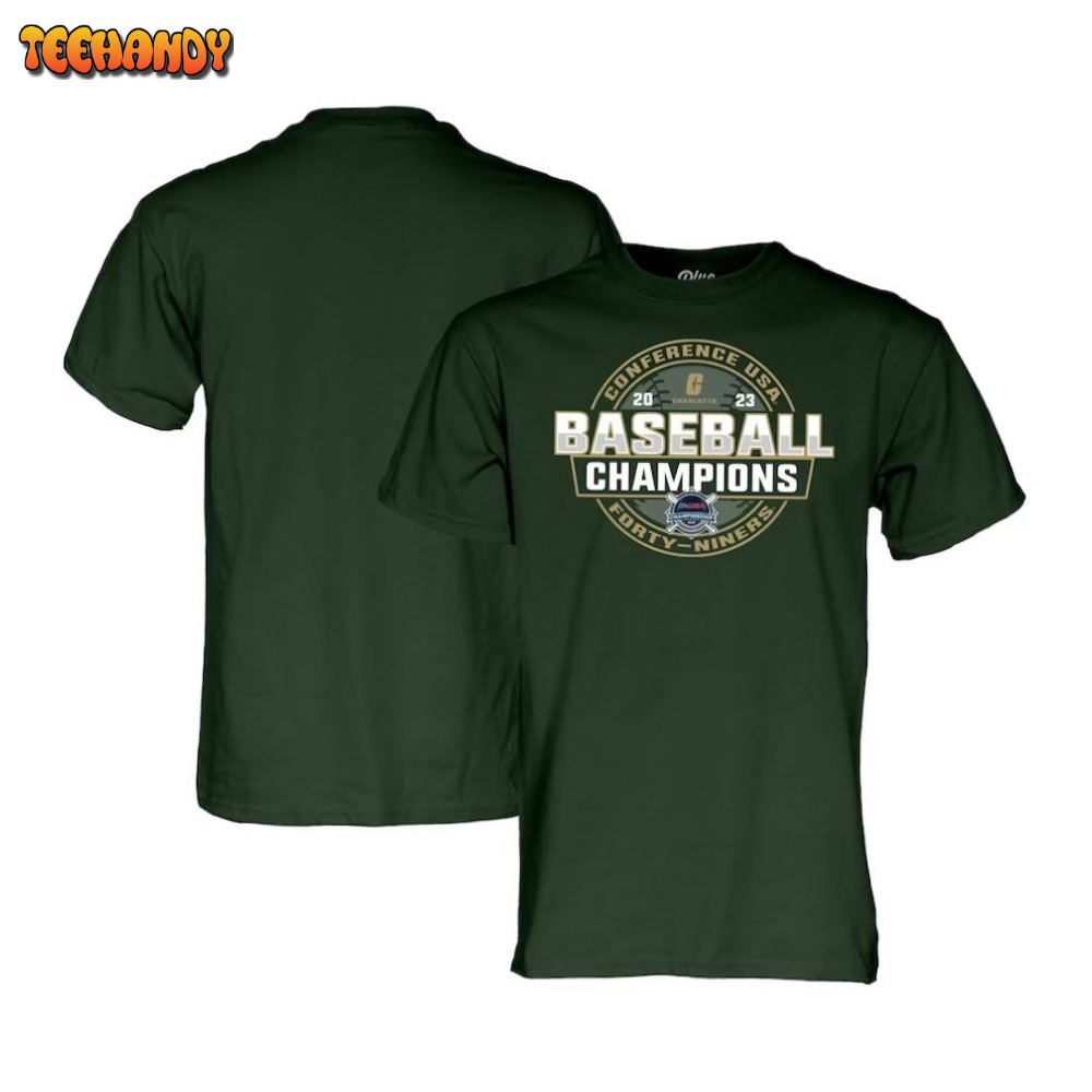 Charlotte 49ers 2023 C-USA Baseball Conference Tournament Champions T-Shirt