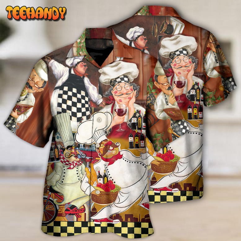 Chef Funny Cooking Vintage Dinner’s Time Hawaiian Shirt