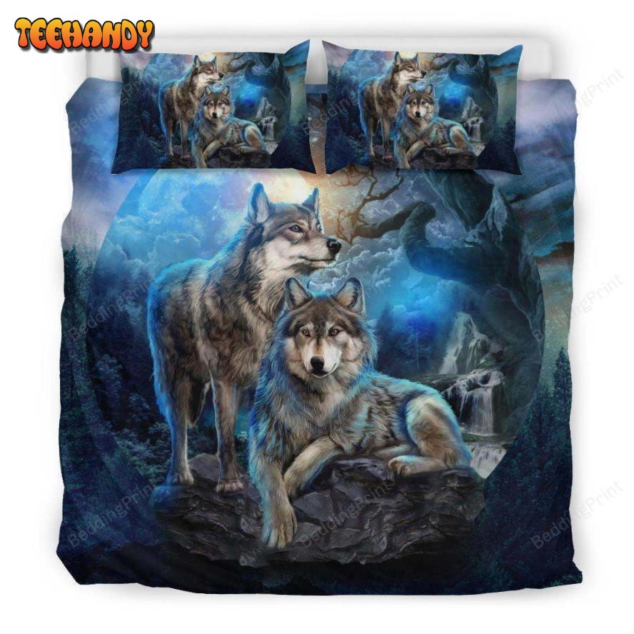 Cherokee Wolf Bed Sheets Duvet Cover Bedding Sets