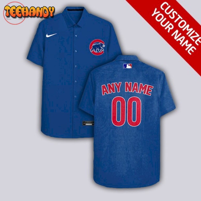 Chicago Cubs Personalized Hawaiian Shirt