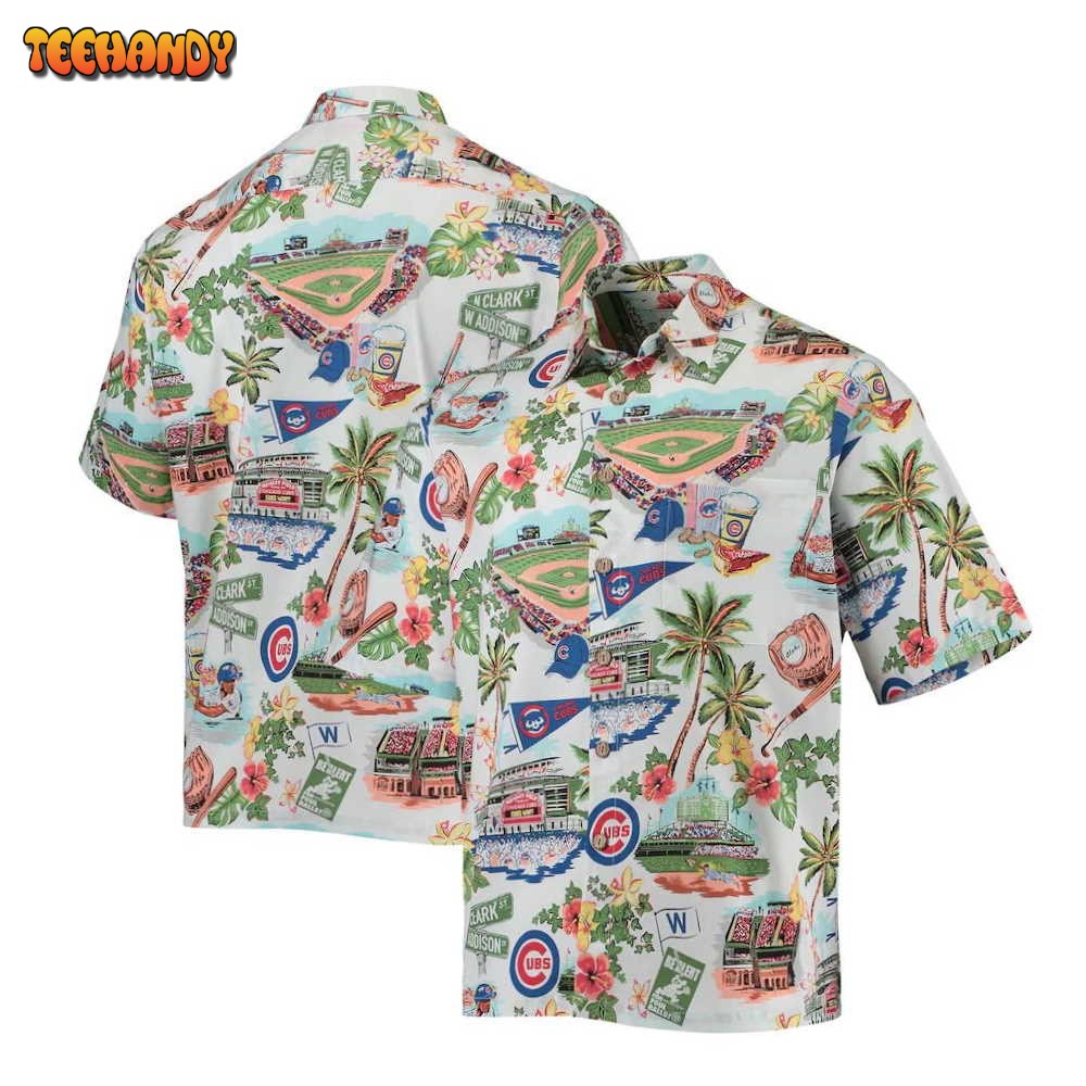 Chicago Cubs Scenic Hawaiian Shirt