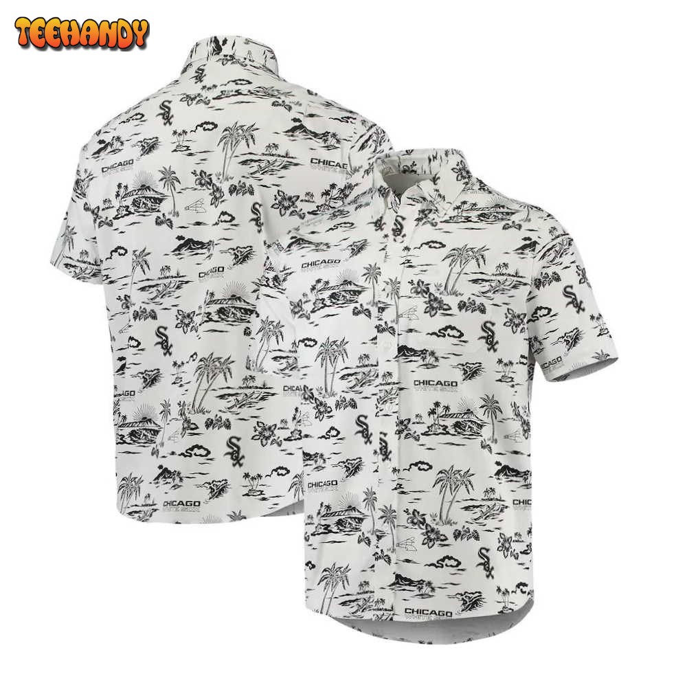 Chicago White Sox White Kekai Performance Hawaiian Shirt