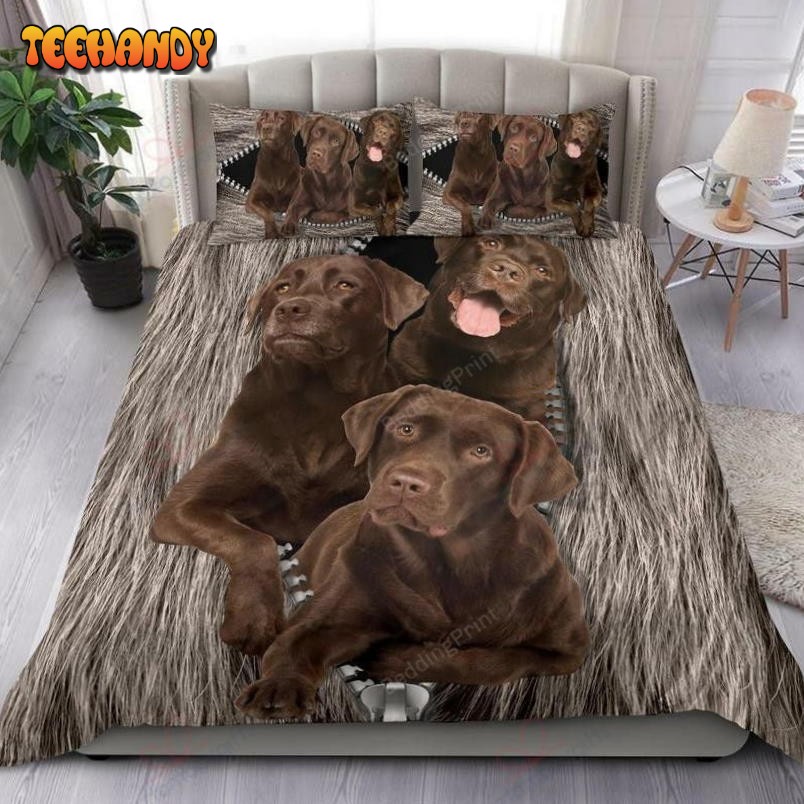 Chocolate Labrador Dog Duvet Cover Bedding Sets