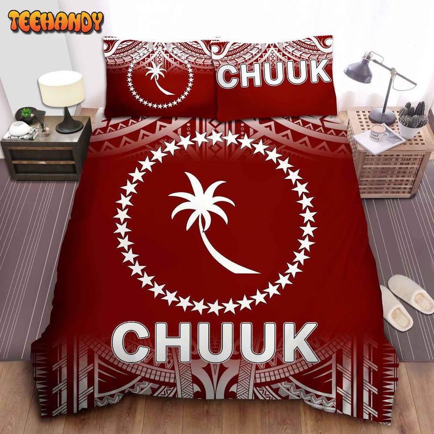 Chuuk Red Fog Bed Sheets Duvet Cover Bedding Sets