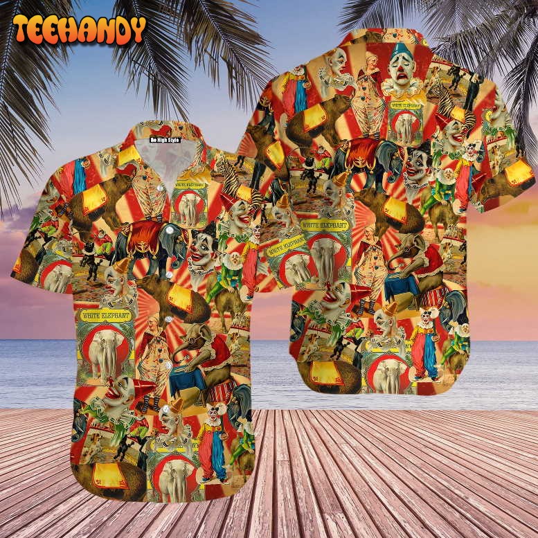 Circus Clowns Halloween Hawaiian Shirt