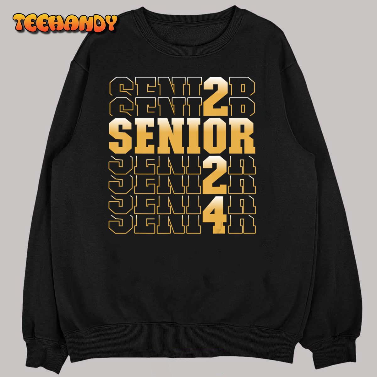 Class Of 2024 Senior 2024 Graduation Or First Day Of School T Shirt Ym1h3 