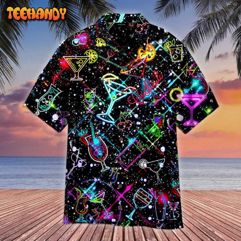 Cocktail Neon Love Hawaiian Shirt