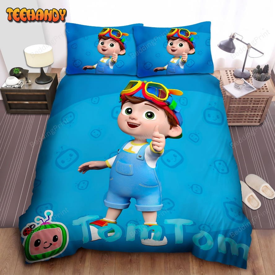 Cocomelon Tom Tom Blue Duvet Cover Bedding Sets