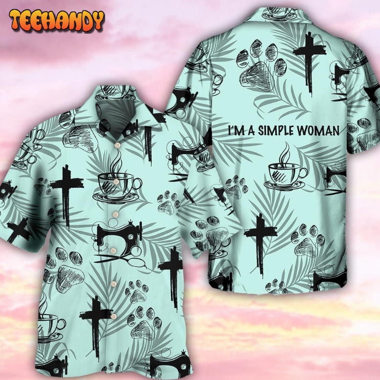 Coffee Jesus Dog Coffee Sewing Lover Hawaiian Shirt