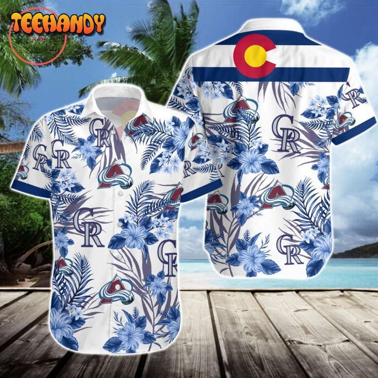 Colorado Rockies Colorado Avalanche Hawaiian Shirt