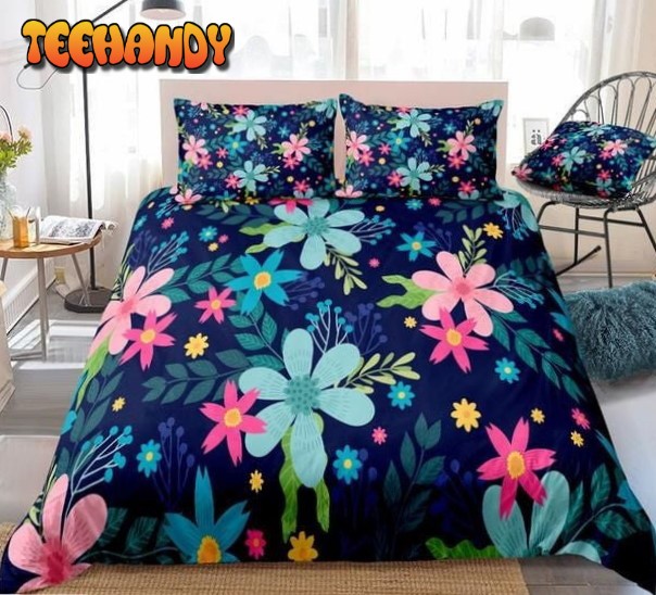 Colorful Flower Duvet Cover Bedding Set