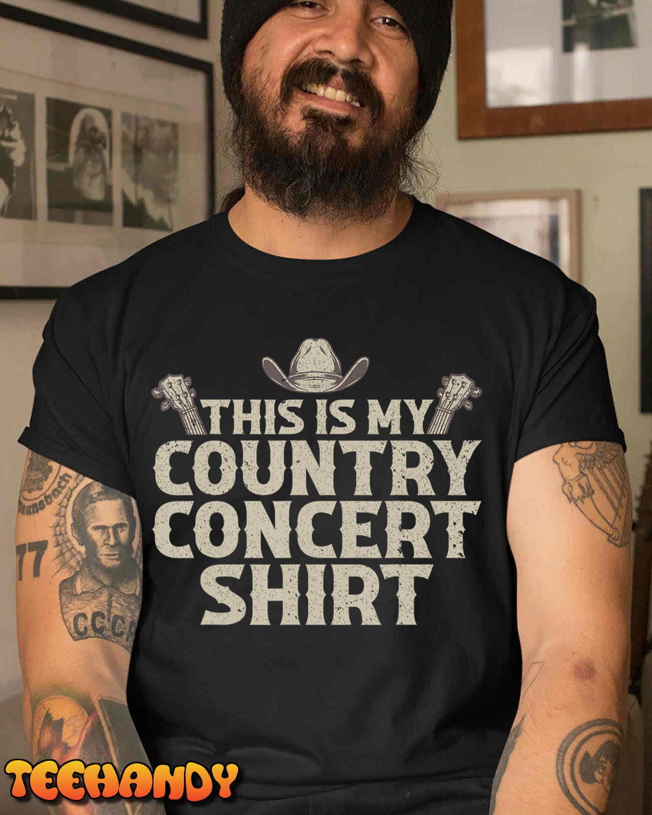 Cool Country Concert For Men Women Country Music Lover T-Shirt