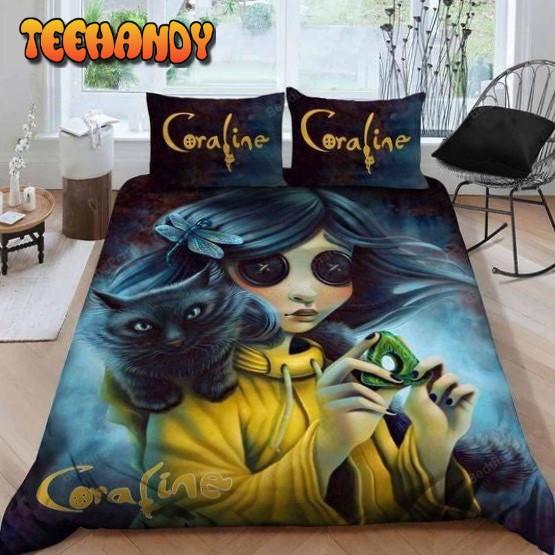 Coraline Bedding Set Sleepy Halloween And Christmas