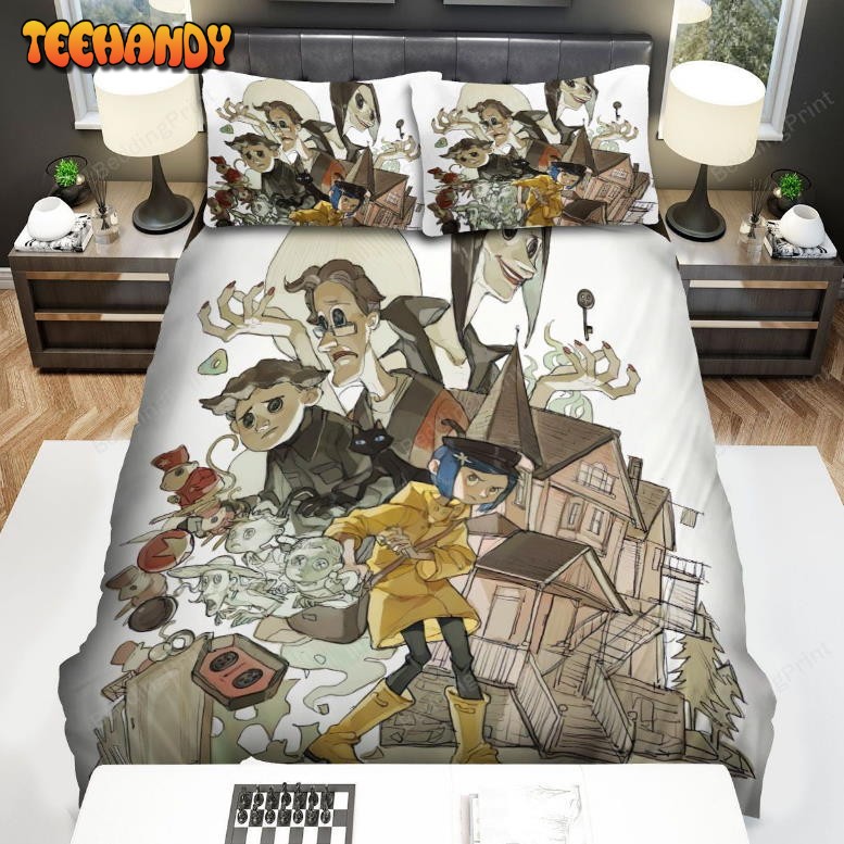 Coraline Characters And House Art Bedding Sets