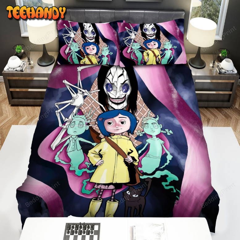 Coraline With The Other Mother Art Duvet Cover Bedding Sets