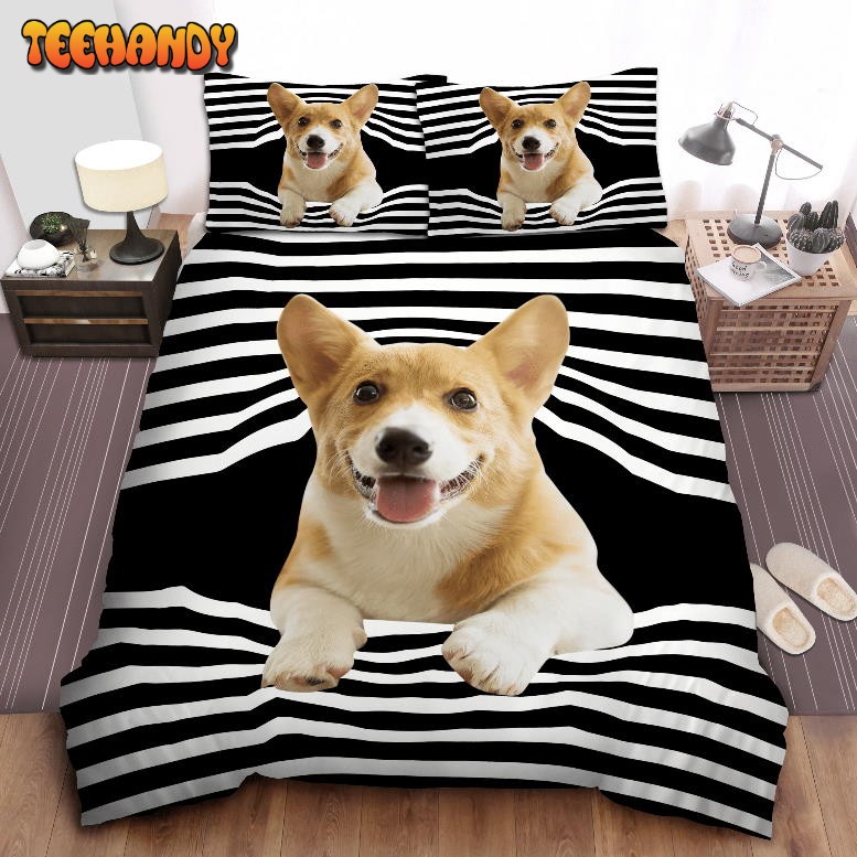 Corgi Merry Christmas Duyet Cover Bedding Set