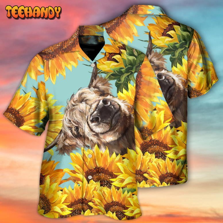 Cow Happy Life With Sunflower Hawaiian Shirt