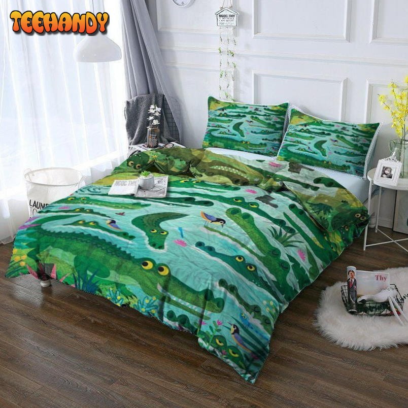 Crocodile Bed Sheets Duvet Cover Bedding Set