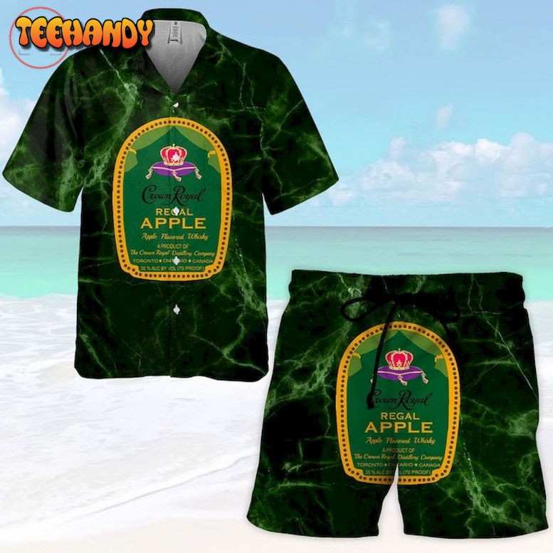 Crown Royal Regal Apple Hawaiian Shirt and Shorts